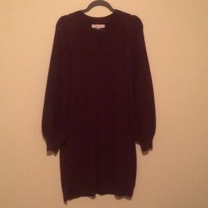 LOFT garnet sweater dress